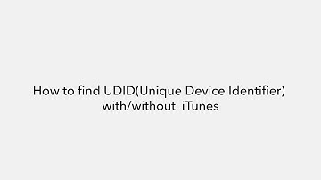 How To Find iPhone UDID (Unique Device Identifier)