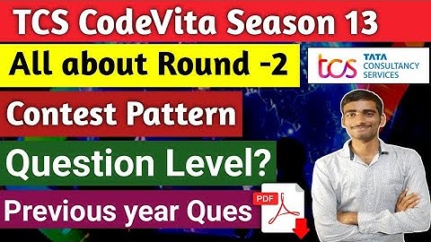 TCS Codevita Round-2 | Contest pattern & Question level | Eligibility criteria & pyq #tcscodevita
