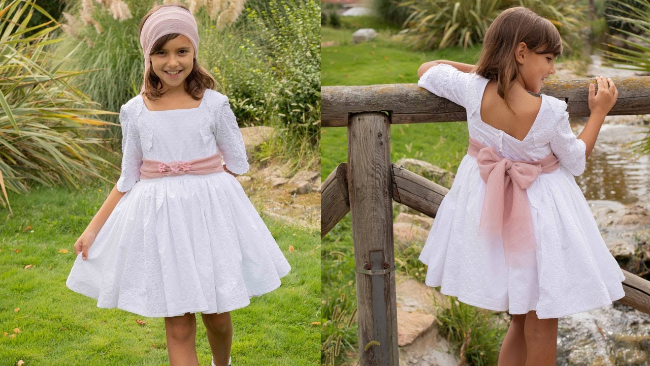 Vestido de ceremonia. REVISTA PATRONES INFANTILES nº 25