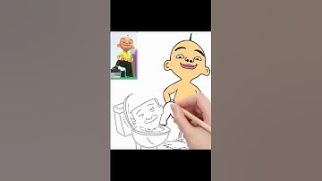 Upin ipin drawing meme #upinipinmeme #drawingmeme #funny #shorts