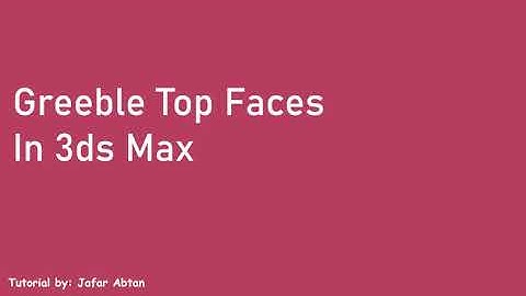 6   Greeble top faces in 3ds Max