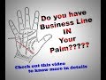 #businessline #DrSaiSuvajit Business Lines in Palmistry