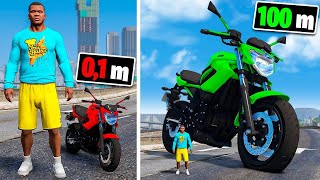 SI CHOCAS LA MOTO SE HACE MÁS GRANDE EN GTA 5