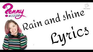Penny On M.a.r.s. - Rain And Shine Lyrics