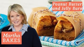 Martha Stewart's Peanut Butter and Jelly Bars | Martha Bakes Recipes