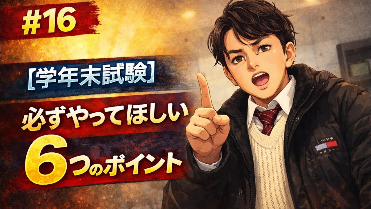 #16 【学年末試験】必ずやってほしい6つのポイント