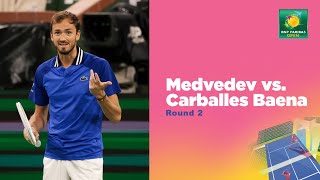 Daniil Medvedev vs Roberto Carballes Baena Highlights | Indian Wells 2024