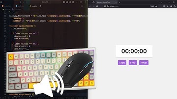 ASMR Programming - Basic Stopwatch with Local Storage - No Talking