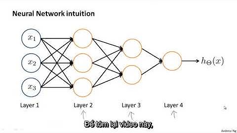 [Vietsub] Andrew Ng - Bài 35: Neural networks - Ví dụ biểu diễn mô hình (phần 2)