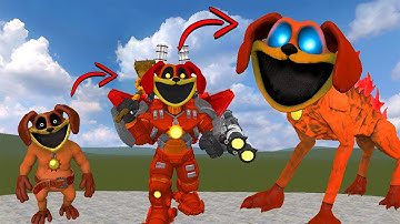 EVOLUTION OF NEW GODZILLA DOGDAY MONSTER SMILING CRITTERS POPPY PLAYTIME CHAPTER 3 In Garry