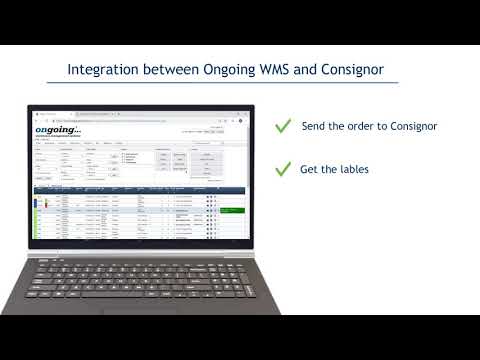 Integration between Ongoing WMS and Consignor Shipment Server
