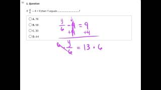 Test-Level Math Practice 6 Solutions
