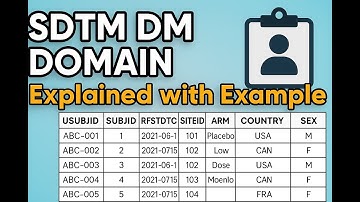 SDTM DM Domain Explained | Demographics Domain in Clinical Trials | CDISC SDTM Tutorial