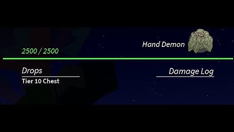 Defeating hand demon in Project Slayers! (TIER 10 CHEST DROP)