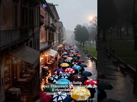 Video Milano in lutto per Francesco Imprezzabile: il ricordo del vigile morto durante il servizio