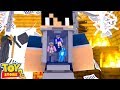 THE SECURITY GUARD CATCHES THE TOYS COMING TO LIFE! Minecraft TOY STORE S2 w Sharky and Little Kellt