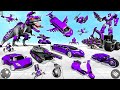 Police Limousine Robot Transform Game 2025 Flying Car Battle in Open World City - Android Gameplay