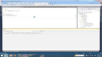 ASP.Net MVC 5 Part 1