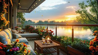 Morning Spring Jazz - Coffee Porch Ambience with Positive Jazz to Upbeat Your Moods
