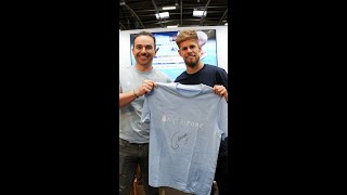 👀 SURPRISE SUR LE STAND N°69 : UN VISITEUR DE TAILLE ! 🏃‍♂️