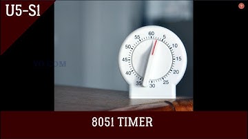 U5 - S1 :: 8051 TIMER