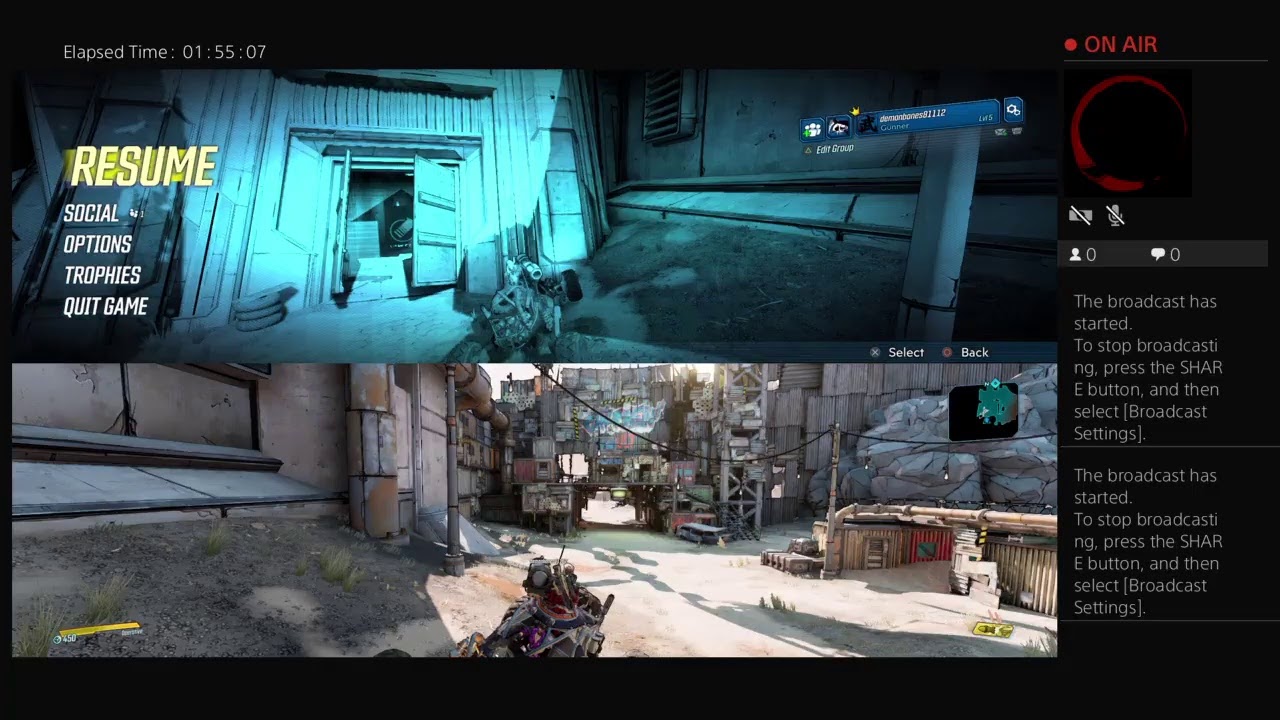 Borderlands stream - YouTube
