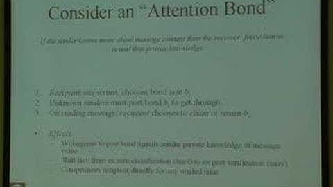 An Economic Response To Unsolicited Communication