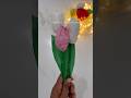 Super Aesthetic Light Pink Tulip Flower Made with Tissue Paper 🌷