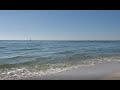 Beach Waves with Sailboat in Pensacola Florida 2D 1080p