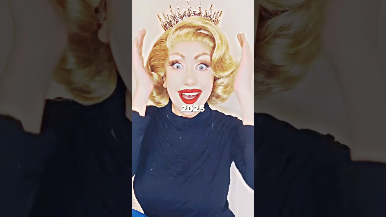 2025 Marilyn Monroe Lookalike Wearing Tiara — Cut to 1953