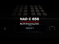 Nad electronics  nad c 658 bluos streaming preamp dac