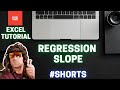 Quick Guide: Find Regression Slope in Excel 📊 | Beginner Tutorial
