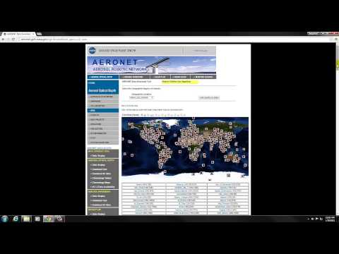 Accessing Appalachian State University's Aeronet AOD Data