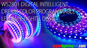WS2801 Digital Intelligent dream color programmable led tape lights