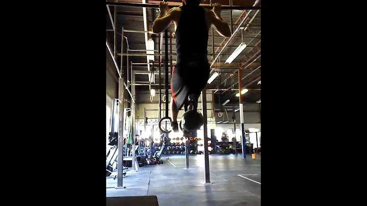 Weighted pull ups: 40kg (89lbs) x 7 reps with straps