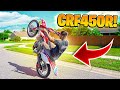 WHEELIEING THE MOST MODDED CRF450R EVER ! ( CRAZY POWER ) | BRAAP VLOGS