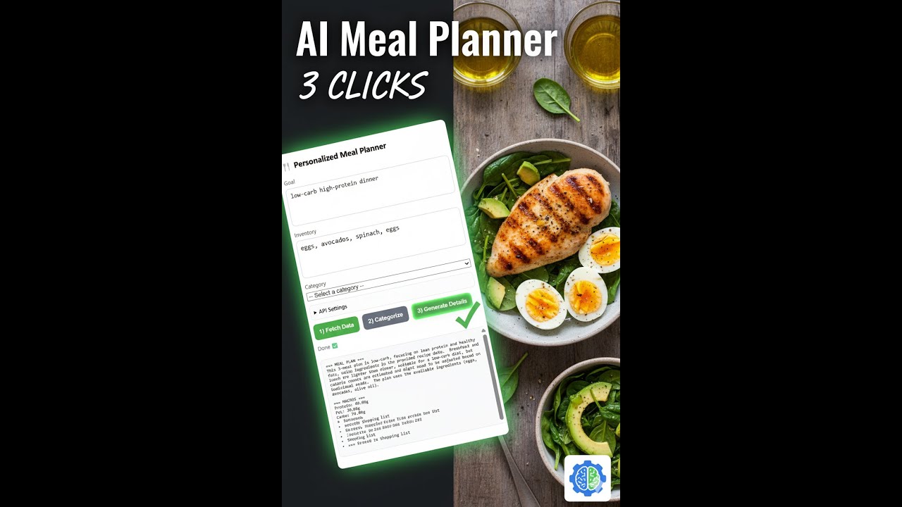 Automate Your Meals! This AI Agent Plans Diet & Shopping (Gemini + Spoonacular Demo)