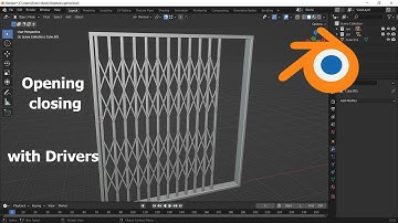 Channel Gate opening & closing with Drivers in Blender