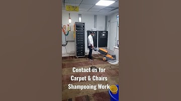 Using Taski Machine For Carpet Shampooing Work