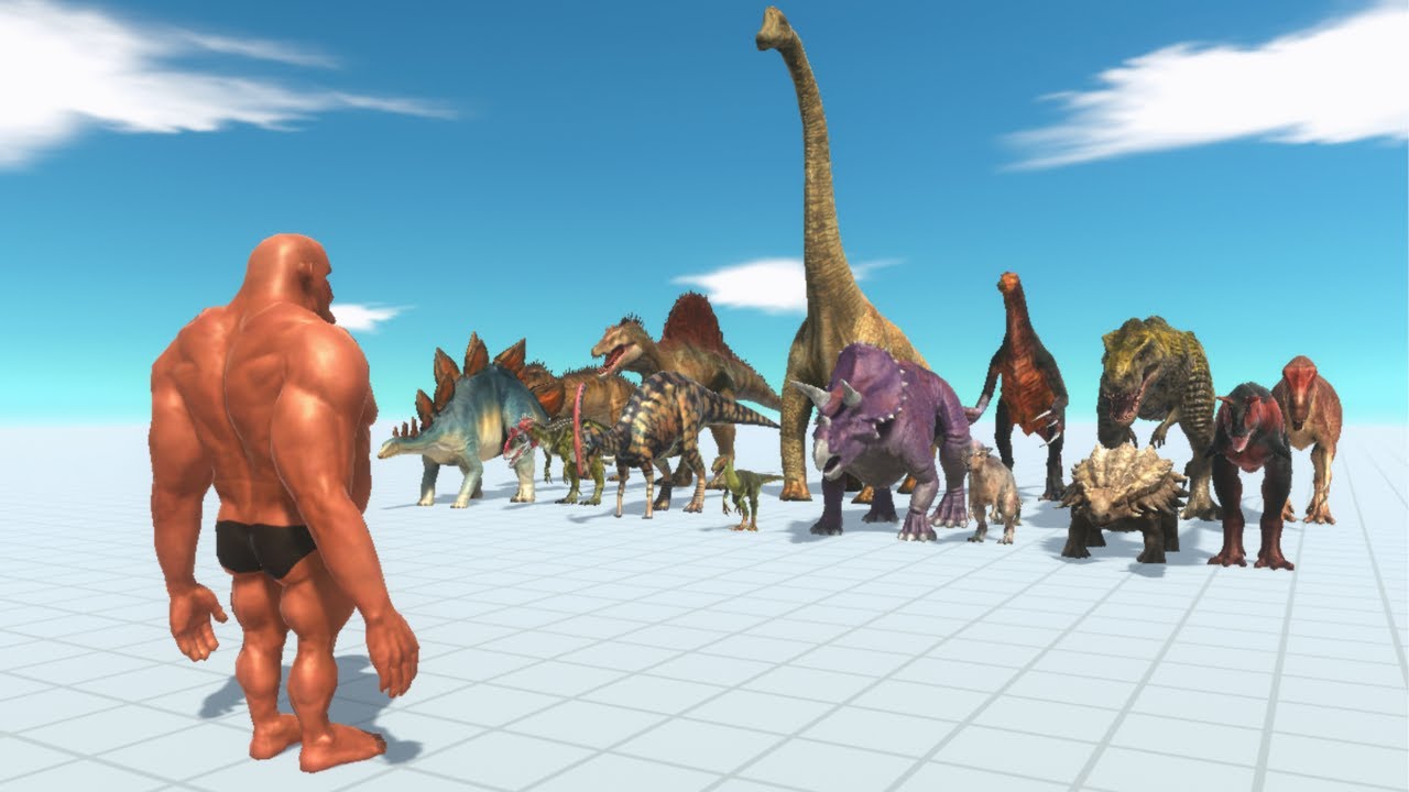 HILL GIANT vs EVERY DINOSAUR - Animal Revolt Battle Simulator