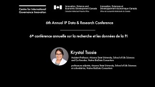 6th Annual IP Data & Research Conference Featuring Krystal Tsosie
Appropriated Indigenous Intelligences is presented by Krystal Tsosie, Assistant Professor at Arizona State University, School of Life Sciences & Co-founder, Native BioData Consortium.
Krystal’s research and educational endeavors have received increasing national and international media attention as scientist worldwide are understanding the importance of equitable, community-based engagement models and the importance of Indigenous genomic data sovereignty.
A moderated question and answer period with Konstantinos Georgaras, chief executive officer of CIPO, follows.
For media inquiries, usage rights or other questions please contact CIGI: https://www.cigionline.org/contact/ 6th Annual IP Data & Research Conference Featuring Krystal Tsosie