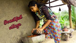 Black pumpking curry / wattakka kalu pol maluwa / village cooking channel sri lanka