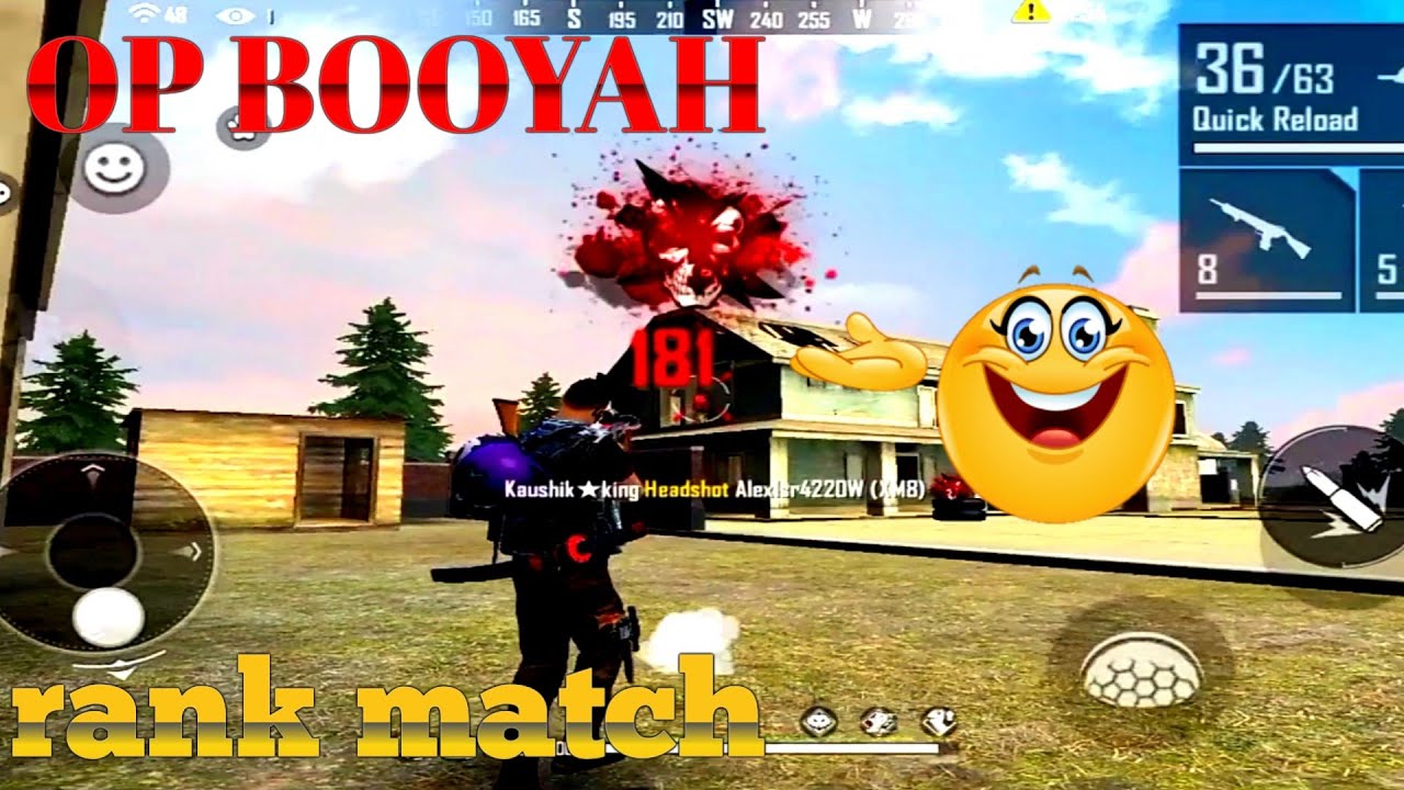 rank match op booyah || 12 - kill || garena free fire - YouTube