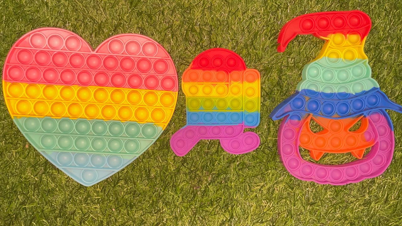 Rainbow Colors DIY Pop it, M&M DIY ideas Pop it Fidget Toys part 8