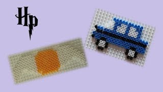 DIY Harry Potter Hama Beads | Flying Car and Golden Snitch