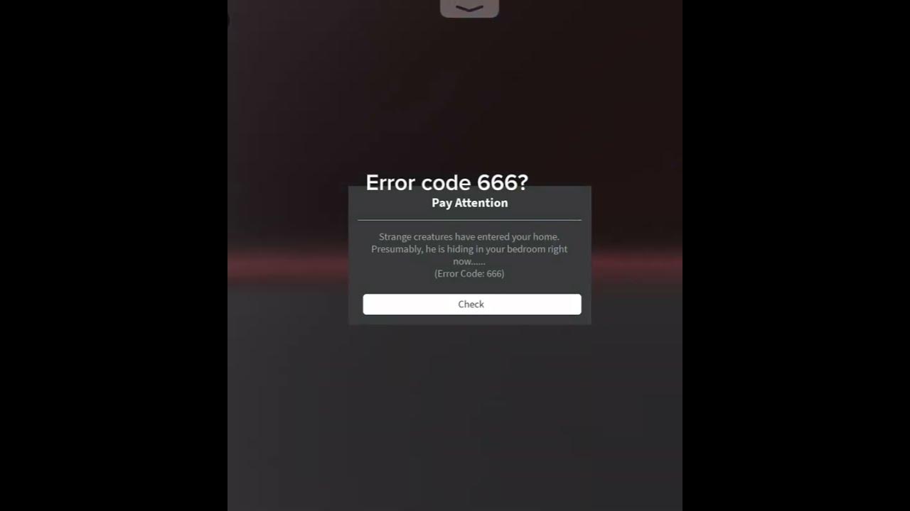 ERROR CODE 666 be like:#robloxerror - YouTube