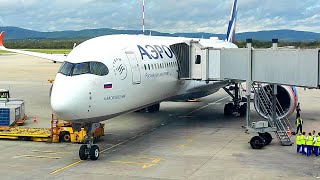 Airbus A350-900 Перелёт Владивосток - Москва. Аэрофлот.