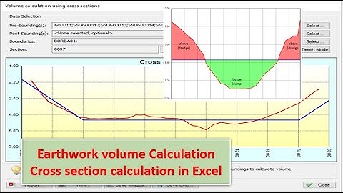 Earthwork volume calculation in Excel