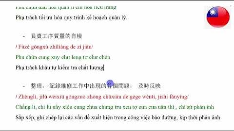 Bài 29: Từ vựng trong quản lý sản xuất phân xưởng tiếng trung | xklđ đài loan
