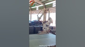 Test thử Robot xếp gạch tự động hoạt động xem như thế nào ?